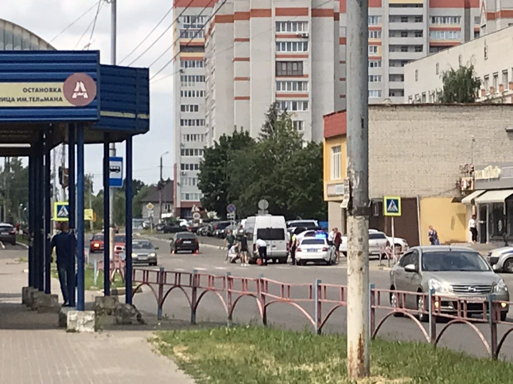 В ГИБДД рассказали подробности ДТП с маршруткой на улице Тельмана в Брянске